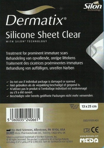 Dermatix silicone sheet - silicone,