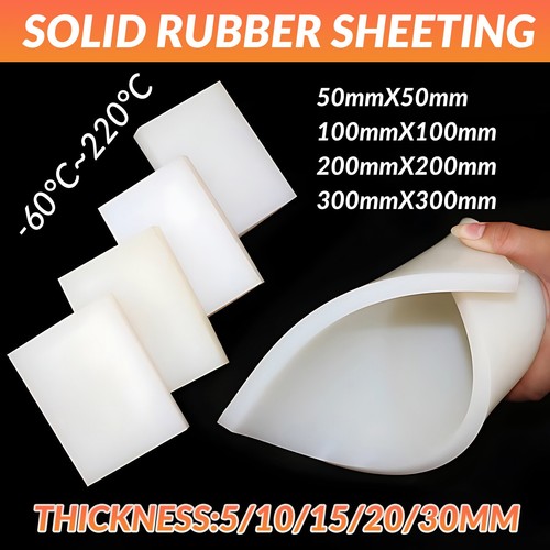 White silicone rubber sheet - white,