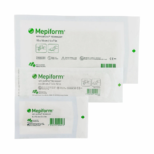 Mepiform silicone sterile - silicone, scar
