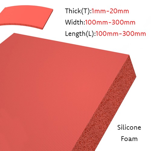 Red silicone foam sheets - silicone,