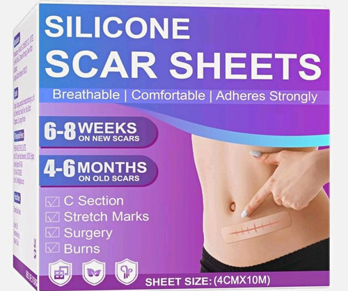 Silicone scar sheets - scar, tape