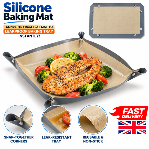 Silicone baking mat with - baking,